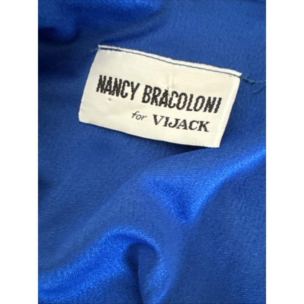 Nancy Bracoloni Vijack Blue Sequin Dress Small 80s - Picture 4 of 6